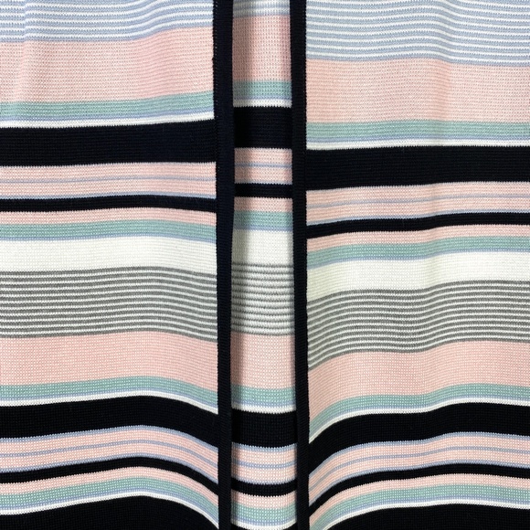 Calvin Klein Women Multicolor Stripe Long Sleeves Open Front Colorblock … - Picture 4 of 9